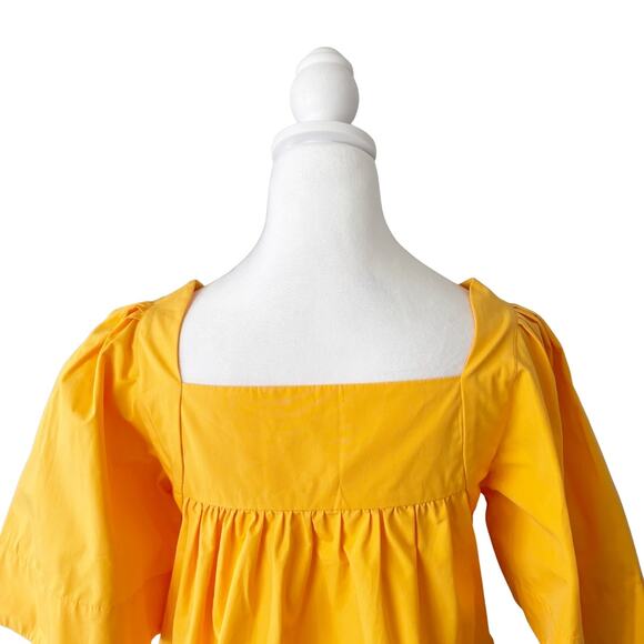 Three Graces Sofia Cotton Poplin Sundress 2 Yellow NEW - Picture 6 of 10